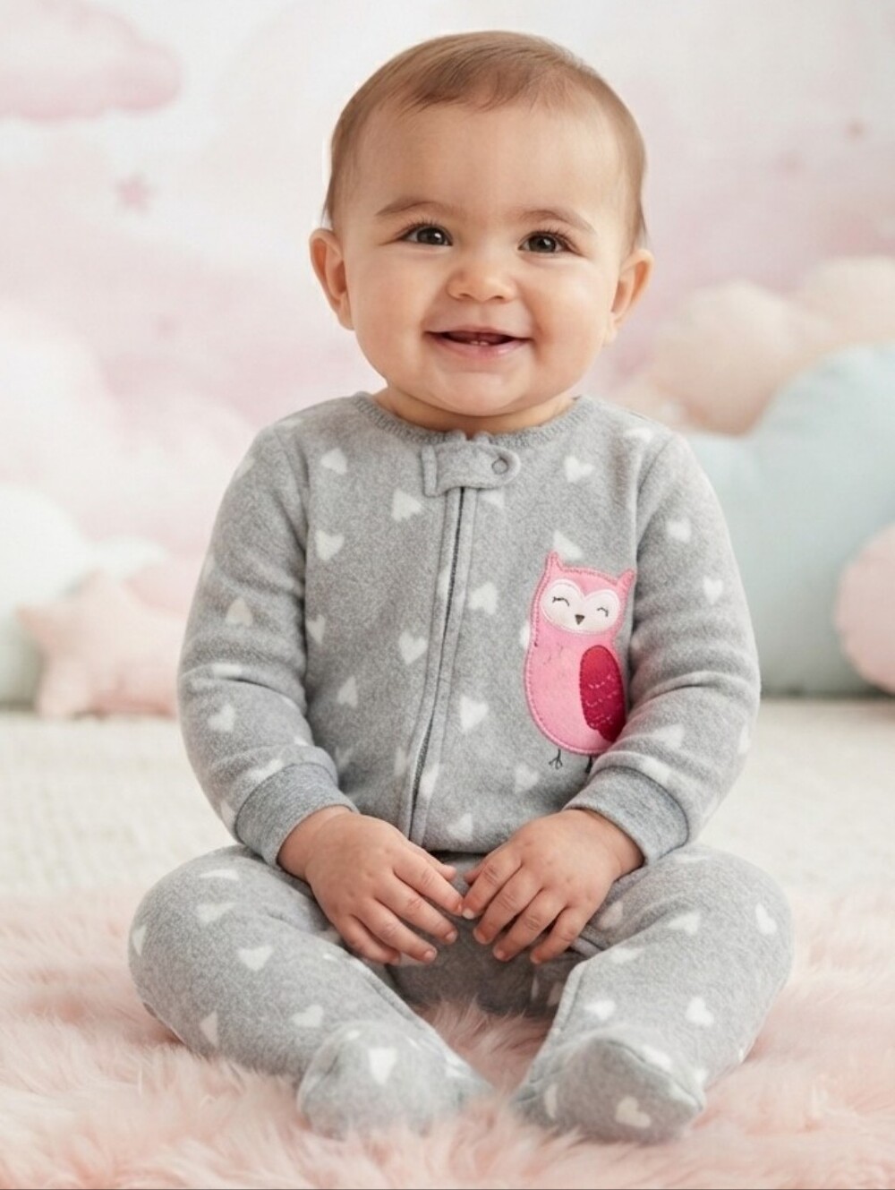 Carter's Baby & Toddler Girls Fleece Footie Pajamas